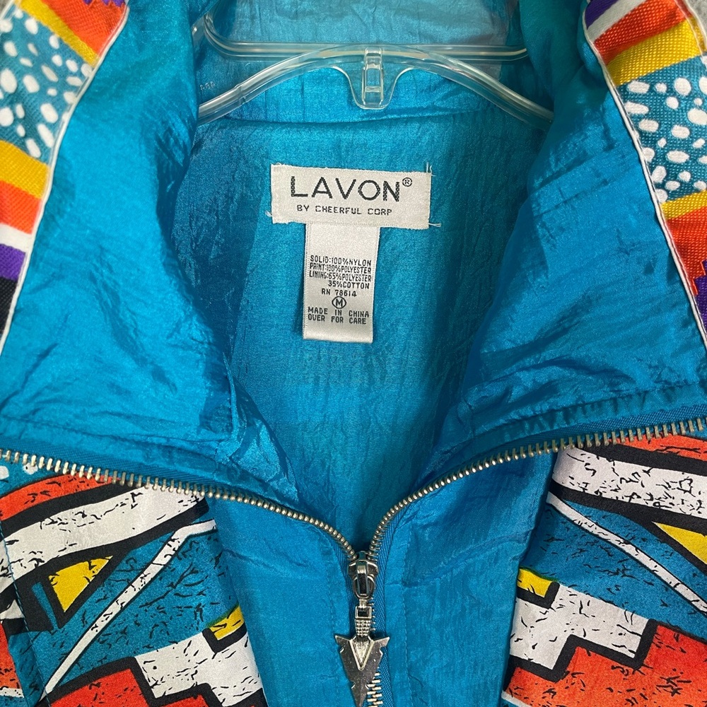 Vintage 90s‎ Aztec windbreaker jacket - Picture 3 of 4
